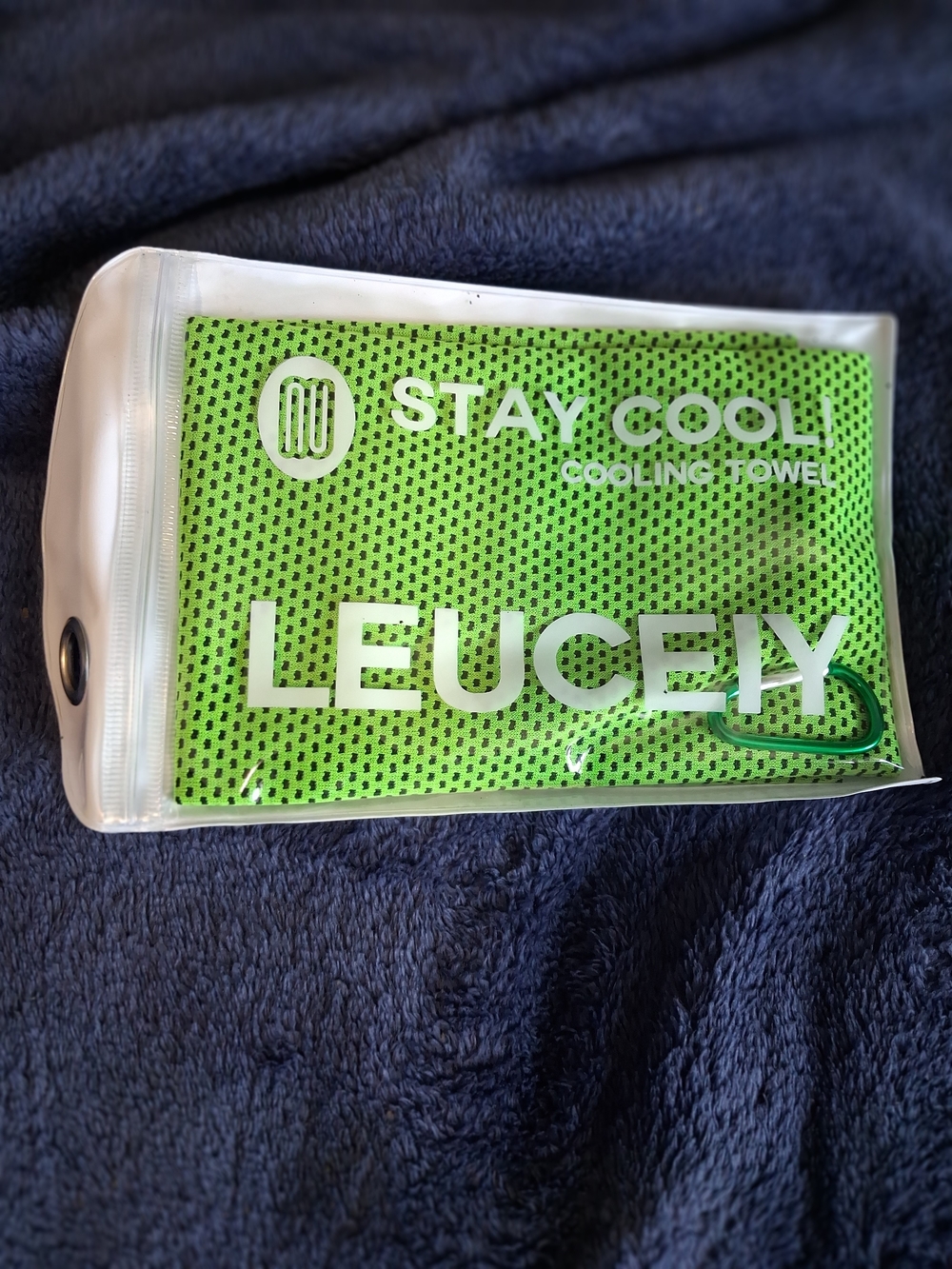 Leucey Stay Cool Cooling Towel — Neon Green